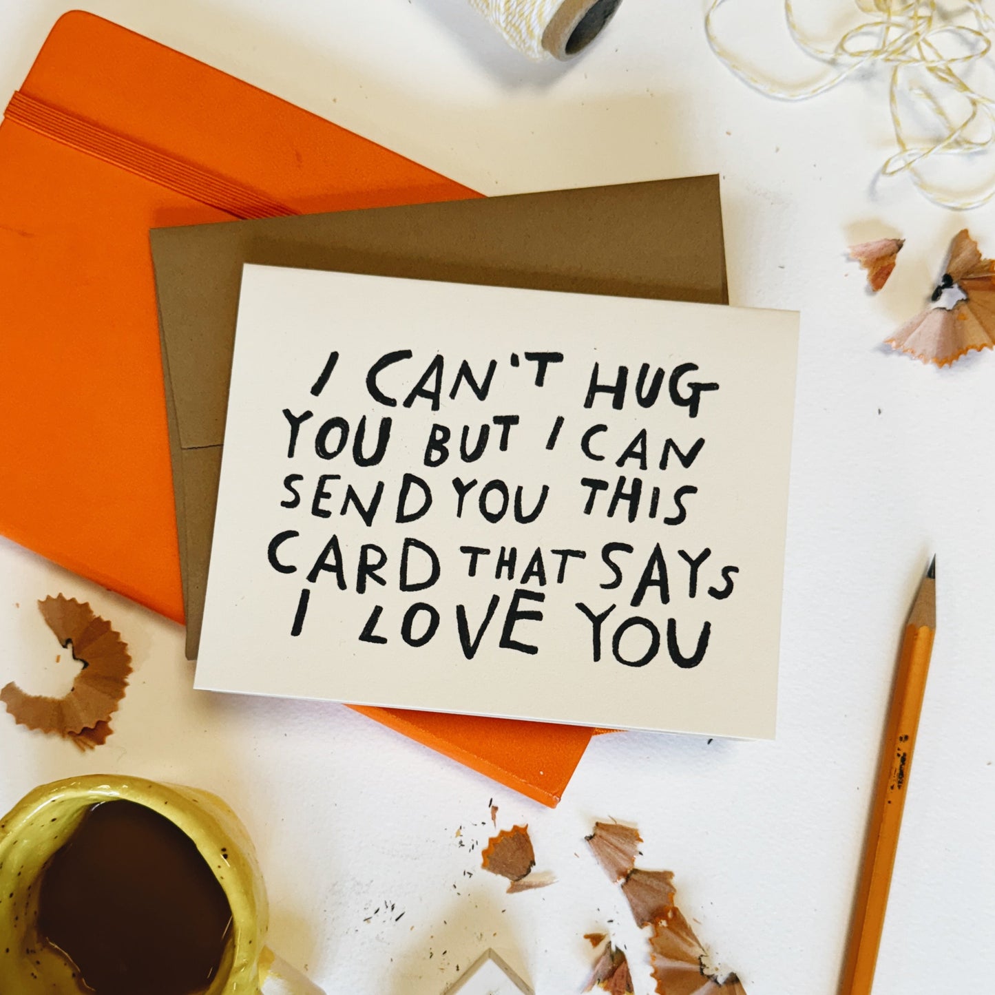 CAN'T HUG YOU Card