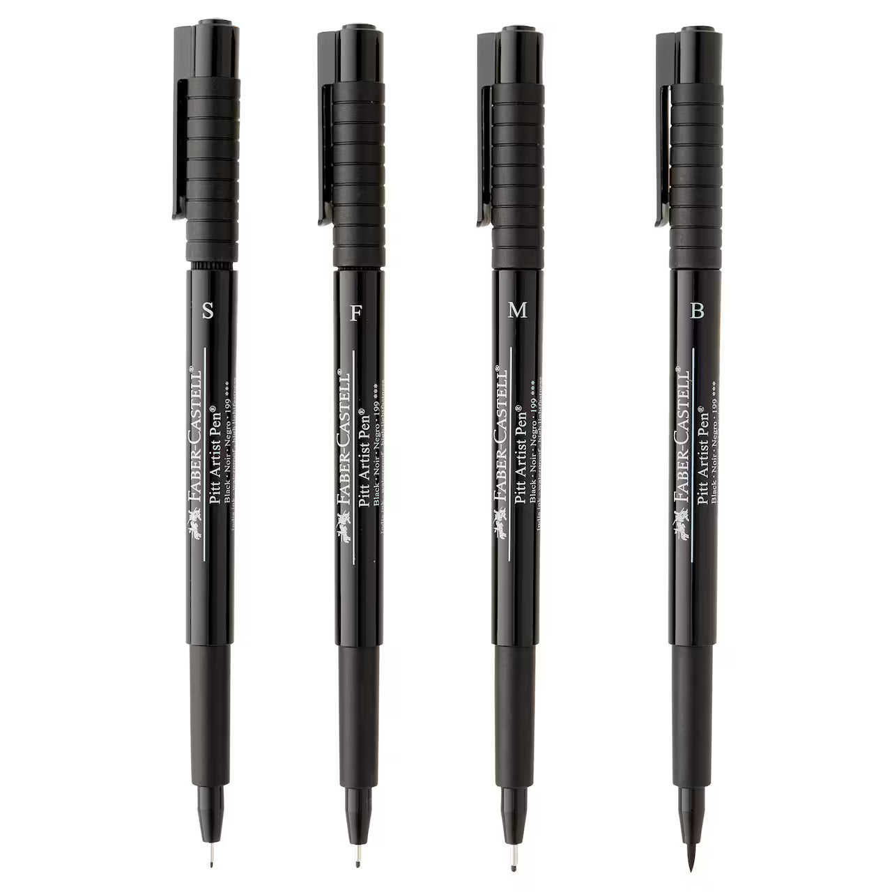4 PITT Artist Pen Black Set