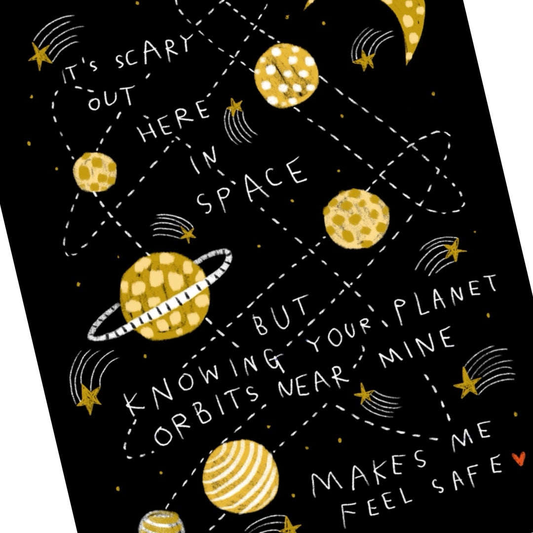 YOUR PLANET'S ORBIT Art Print