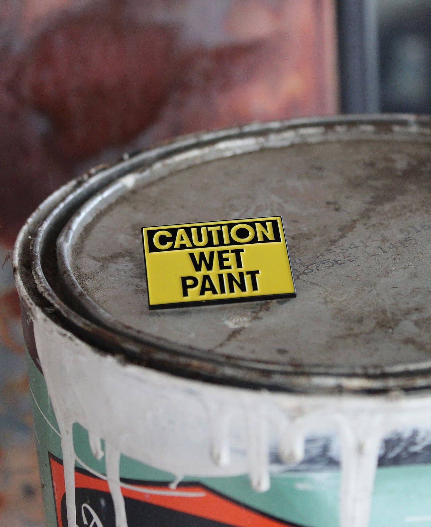 Caution Wet Paint • Enamel Pin