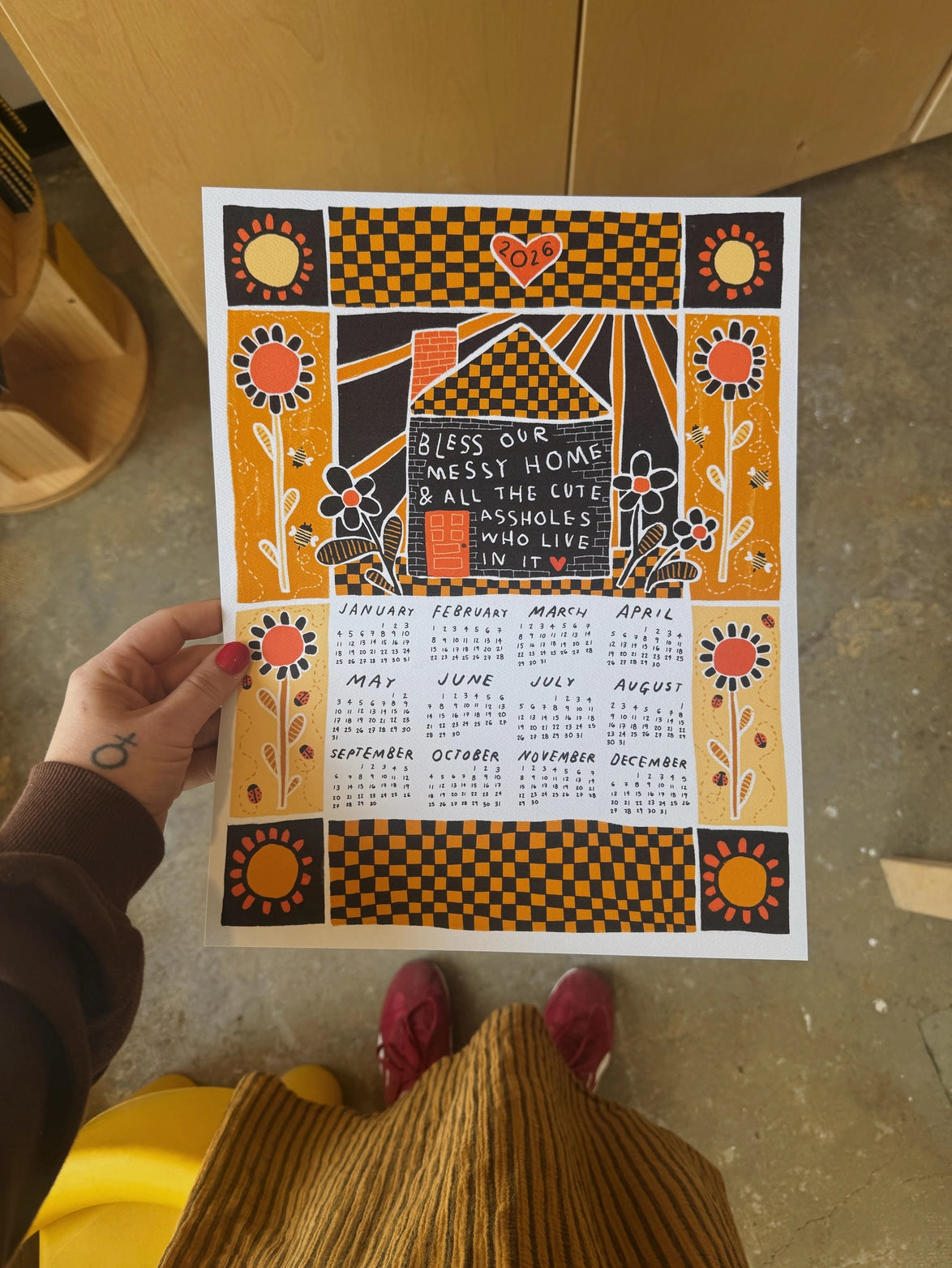 Rani Ban 2026 Calendar "Bless Our Messy Home..." ♻️