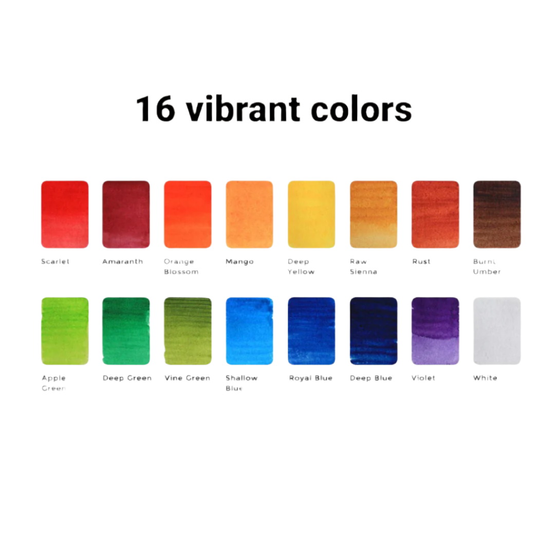 Viviva Original 16 Watercolor Set