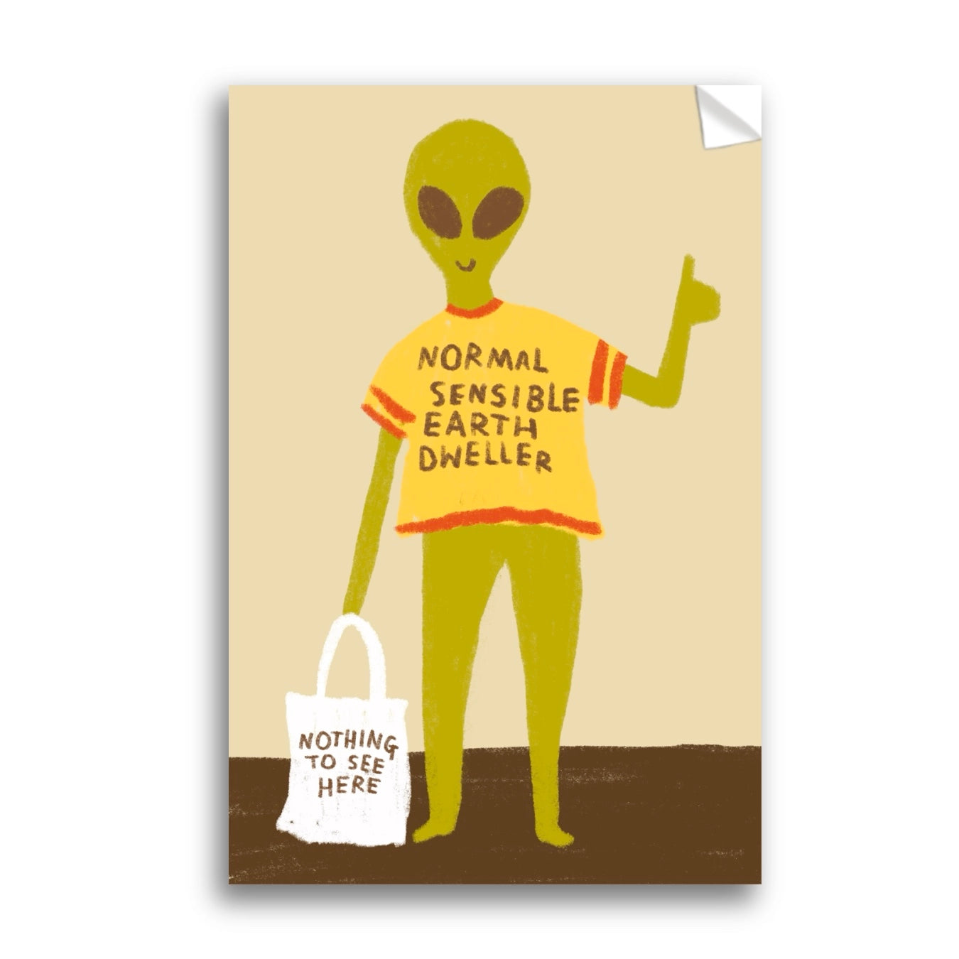 NORMAL SENSIBLE EARTH DWELLER Sticker