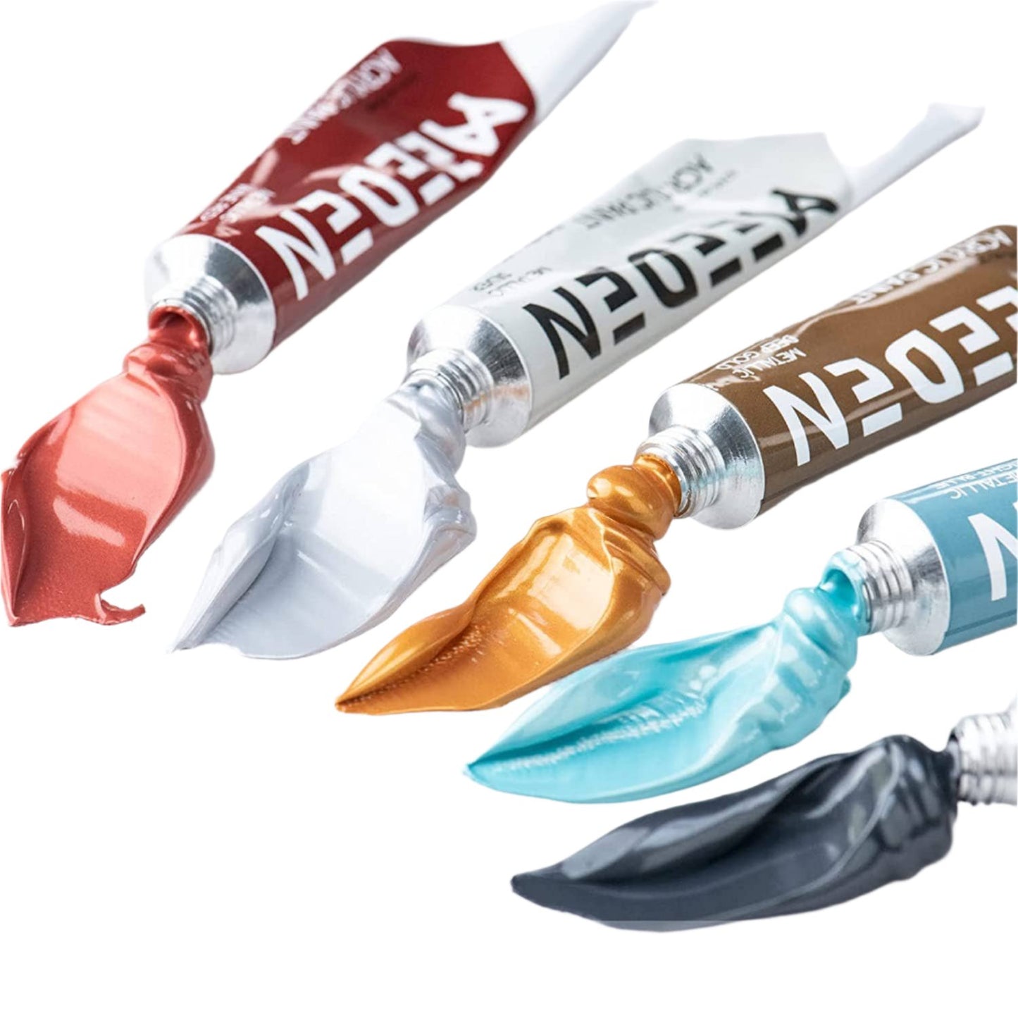 MEEDEN Heavy Body 12 Metallic Acrylic Paint Set