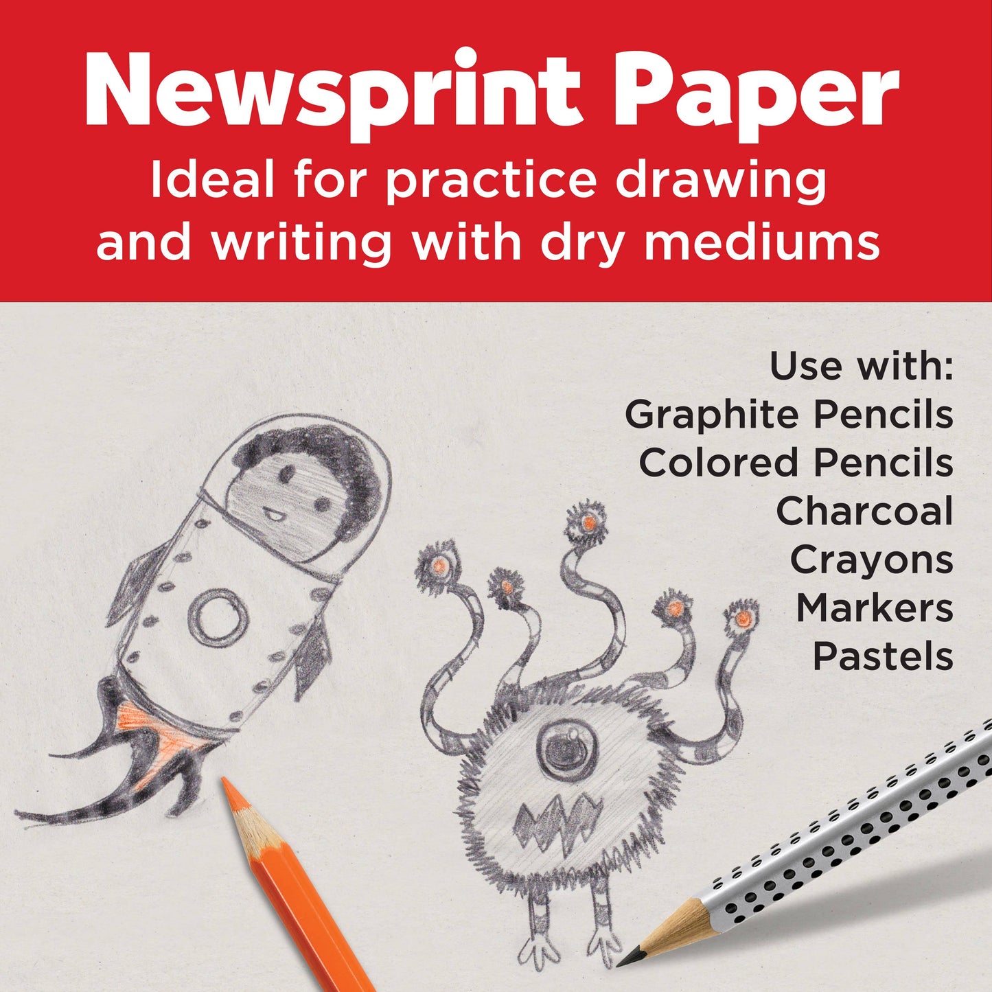 Sketch Pad for Drawing 9" x 12" - 90 Sheets