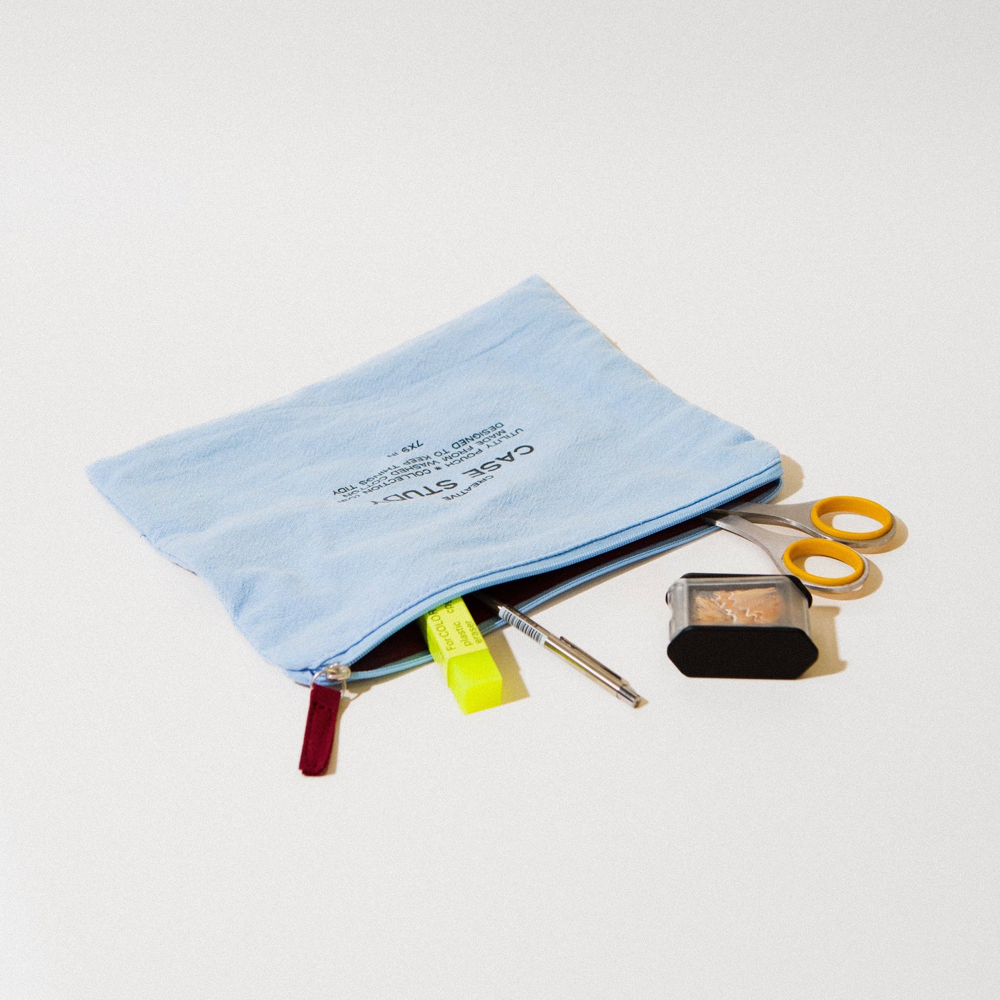 Blue Zipper Go Pouch