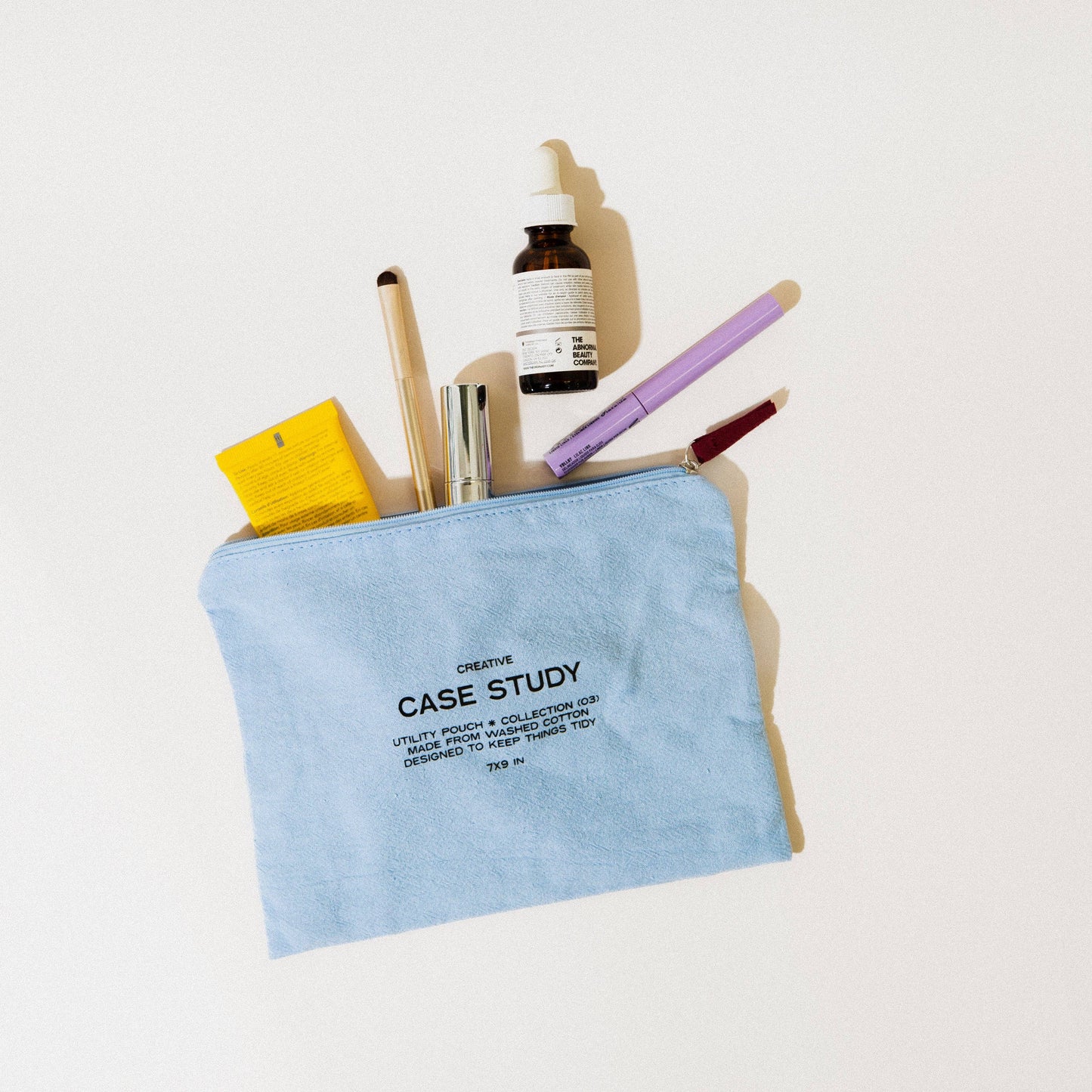 Blue Zipper Go Pouch