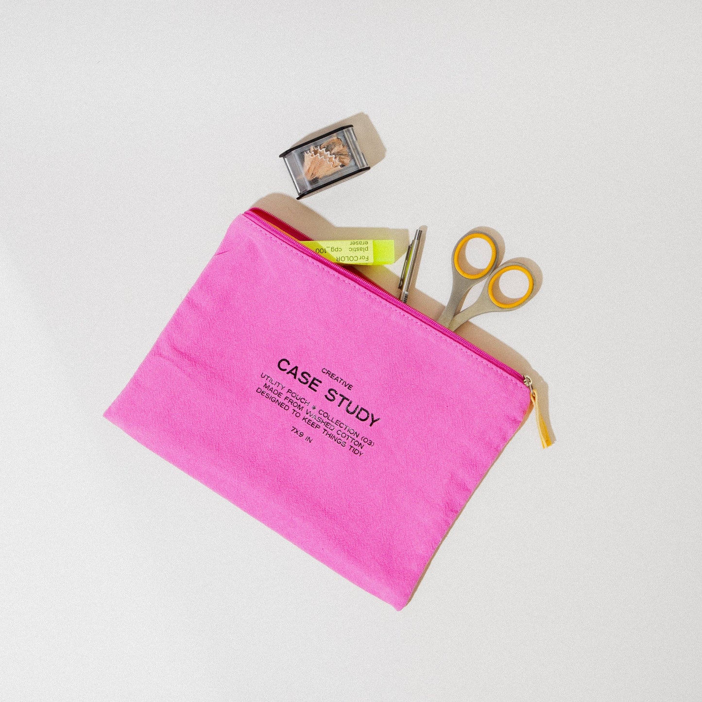 Pink Zipper Go Pouch