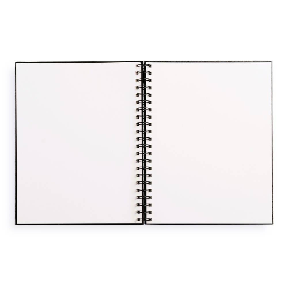 Large Spiral Hardcover Black Sketchbook 8.5 x 11"