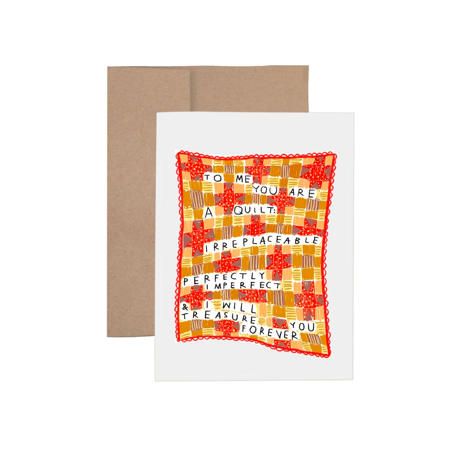 I WILL TREASURE YOU FOREVER QUILT Card