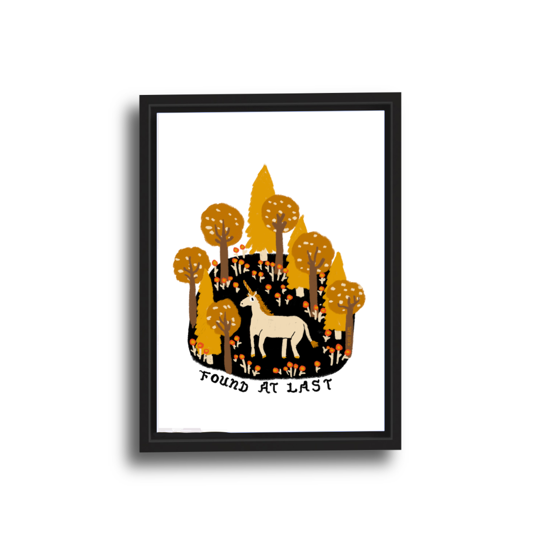 FOUND AT LAST Art Print