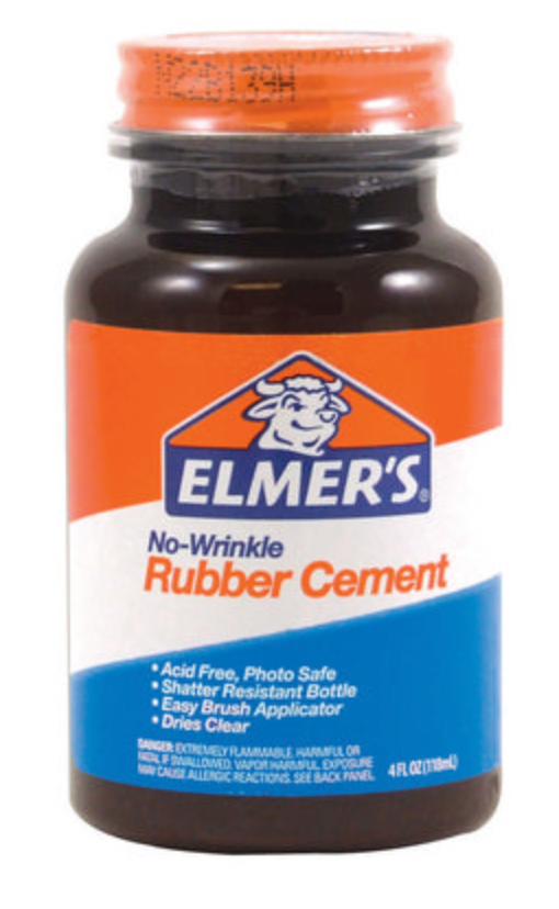 ELMER'S NO-WRINKLE RUBBER CEMENT