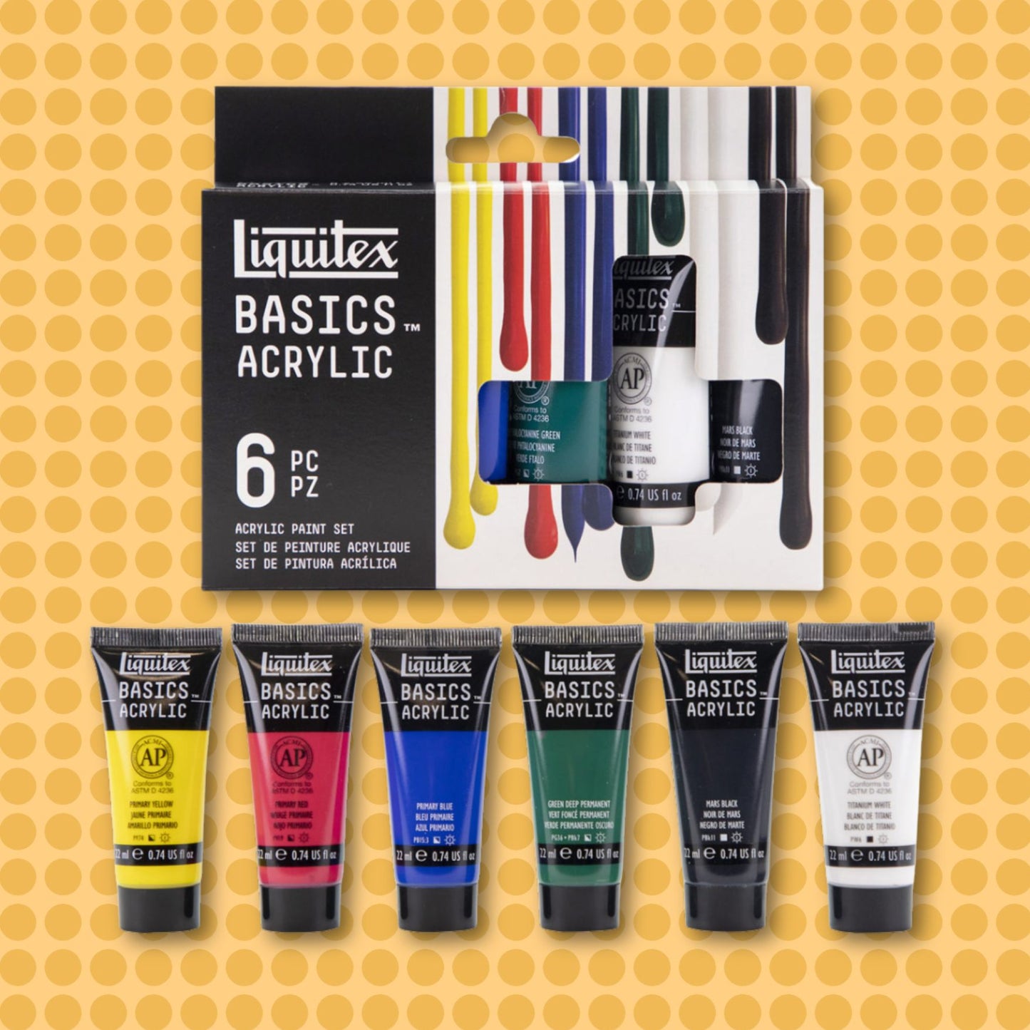 Basics Acrylic 6 Color Set