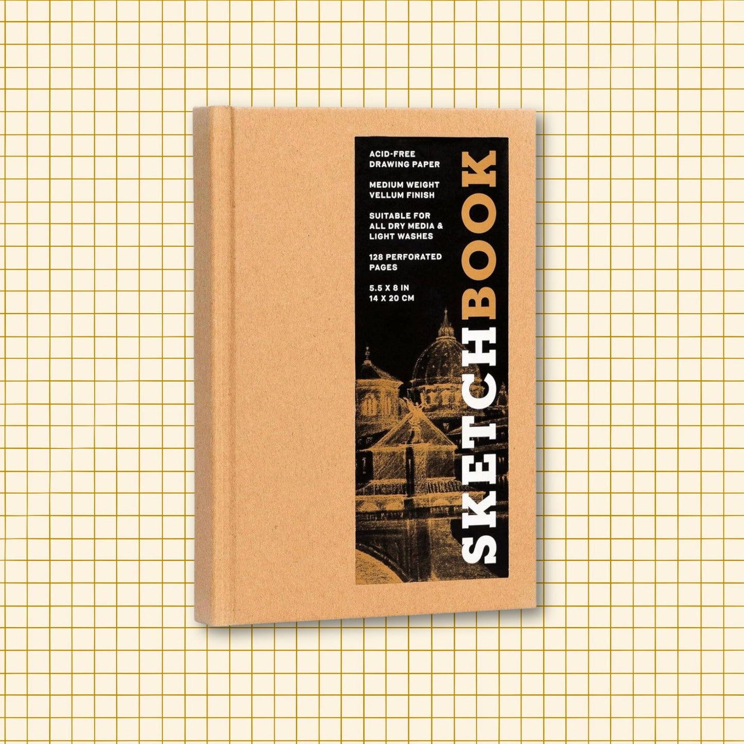 Small Kraft Hardcover Sketchbook 5.5 x 8"