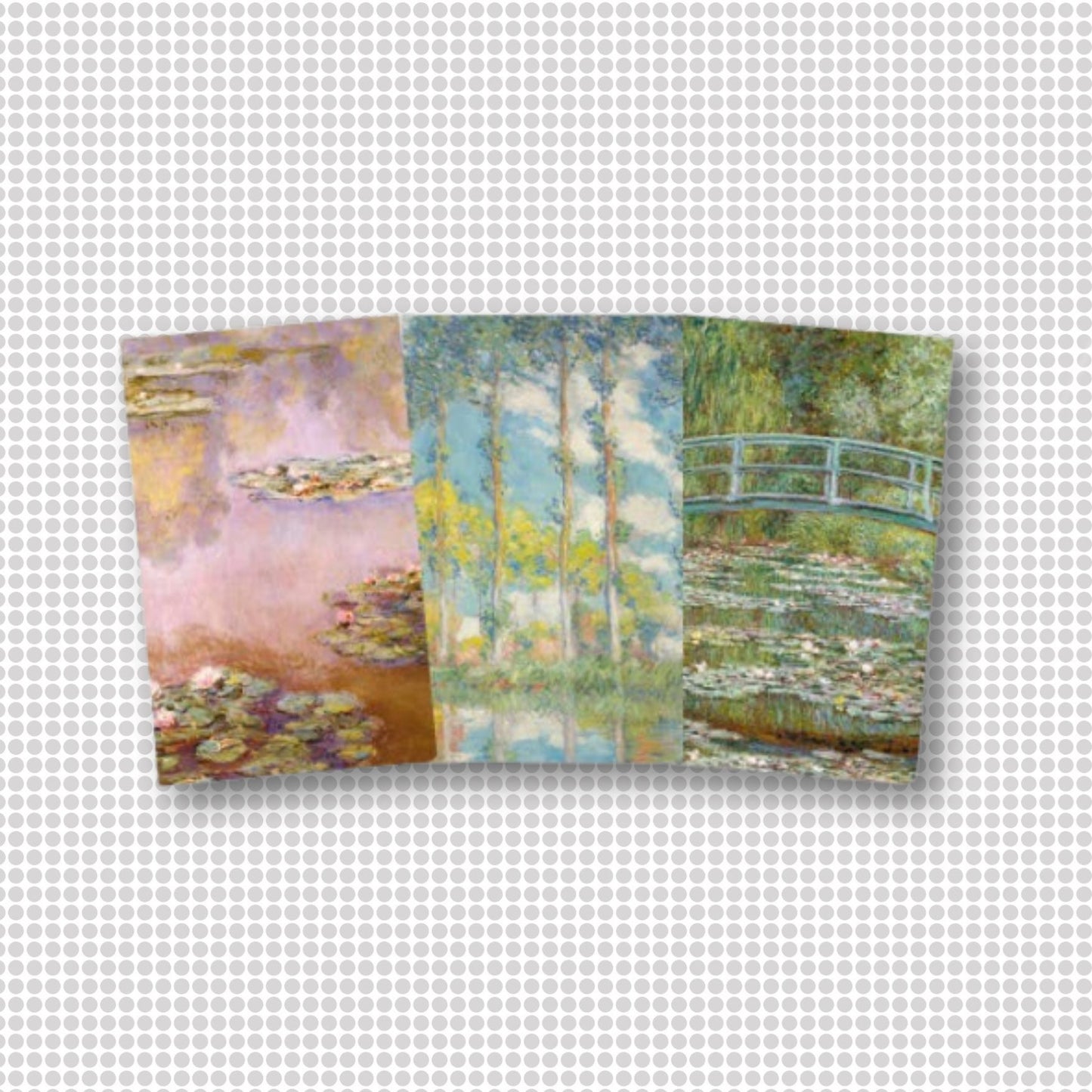 Claude Monet Set of 3 Mini Notebooks