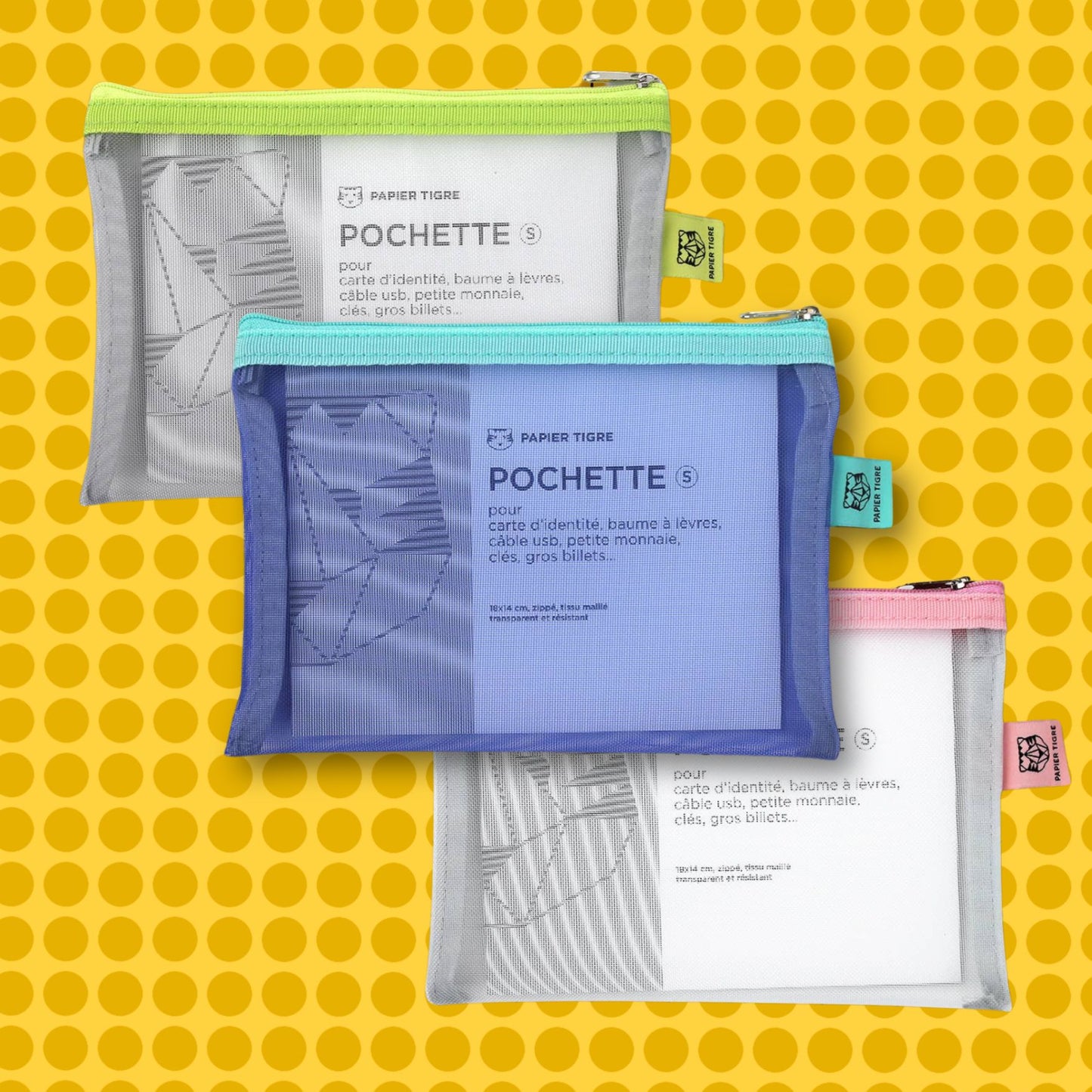 Papier Tigre Small Mesh Pocket