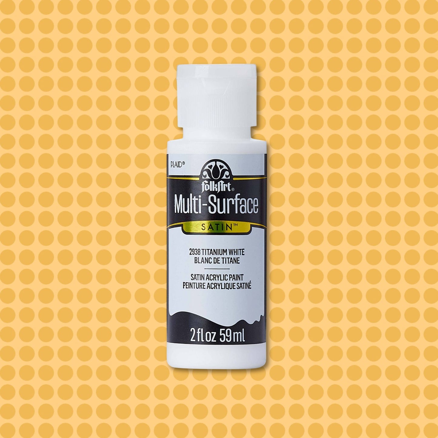 FolkArt Multi-Surface Acrylic Paint Titanmium White 2oz