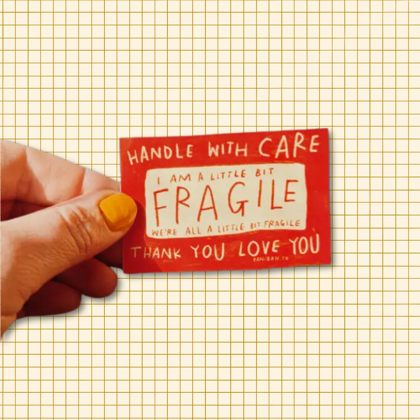 A LITTLE BIT FRAGILE Sticker