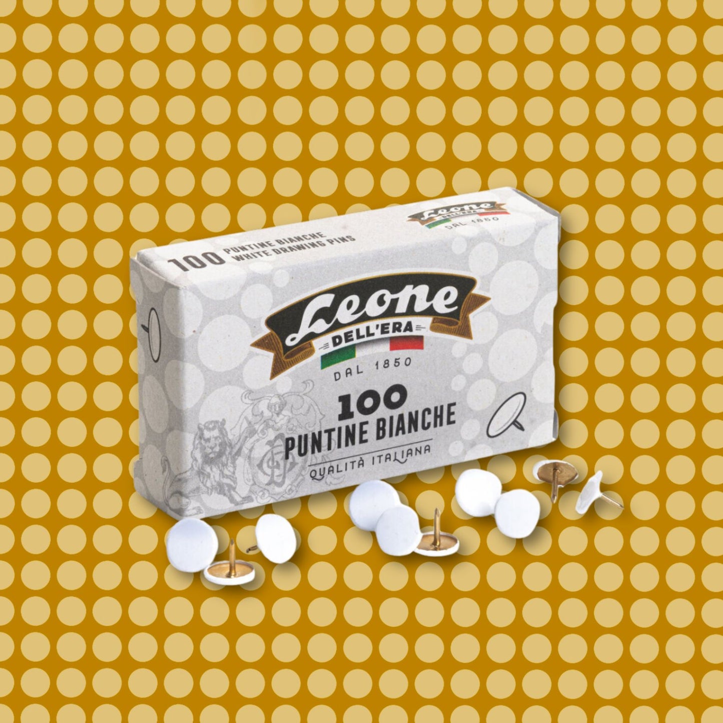 White Push Pins 100 Count