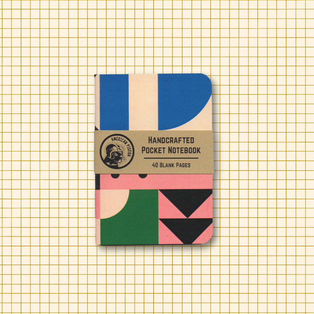Geometric Design 3 Handcrafted Pocket Notebook
