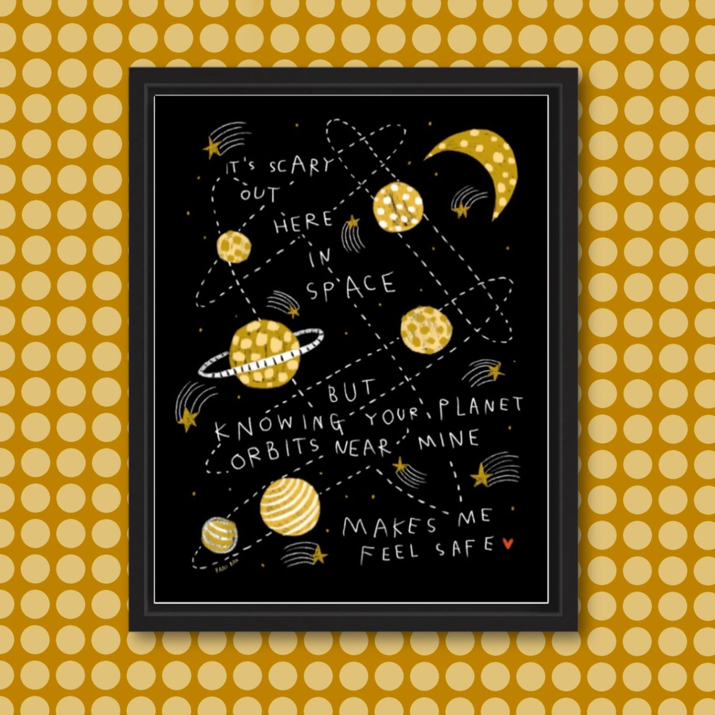YOUR PLANET'S ORBIT Art Print