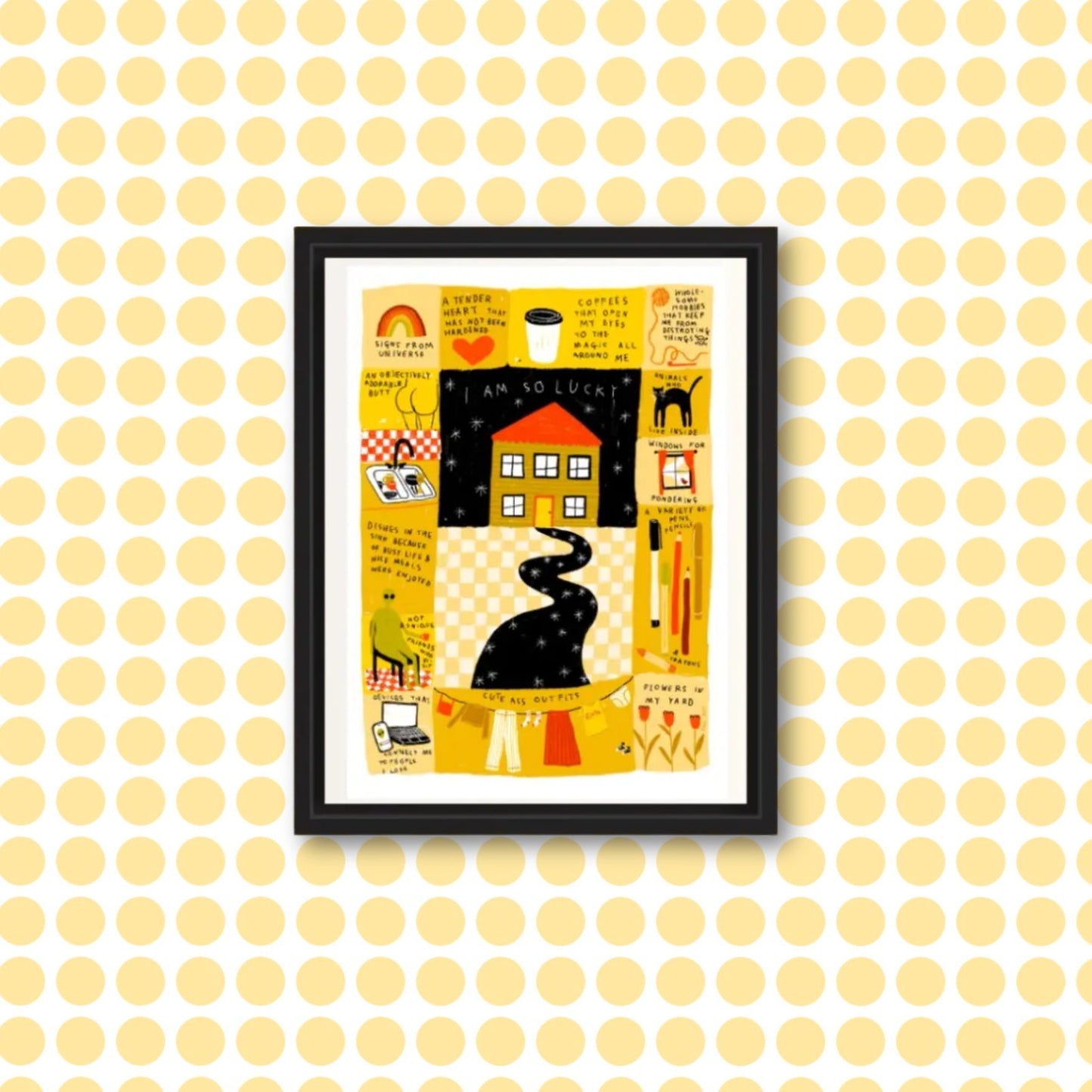 I AM SO LUCKY Art Print