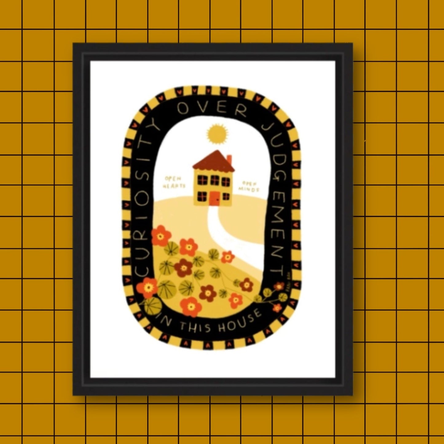 CURIOUSITY OVER JUDGEMENT IN THIS HOUSE Art Print