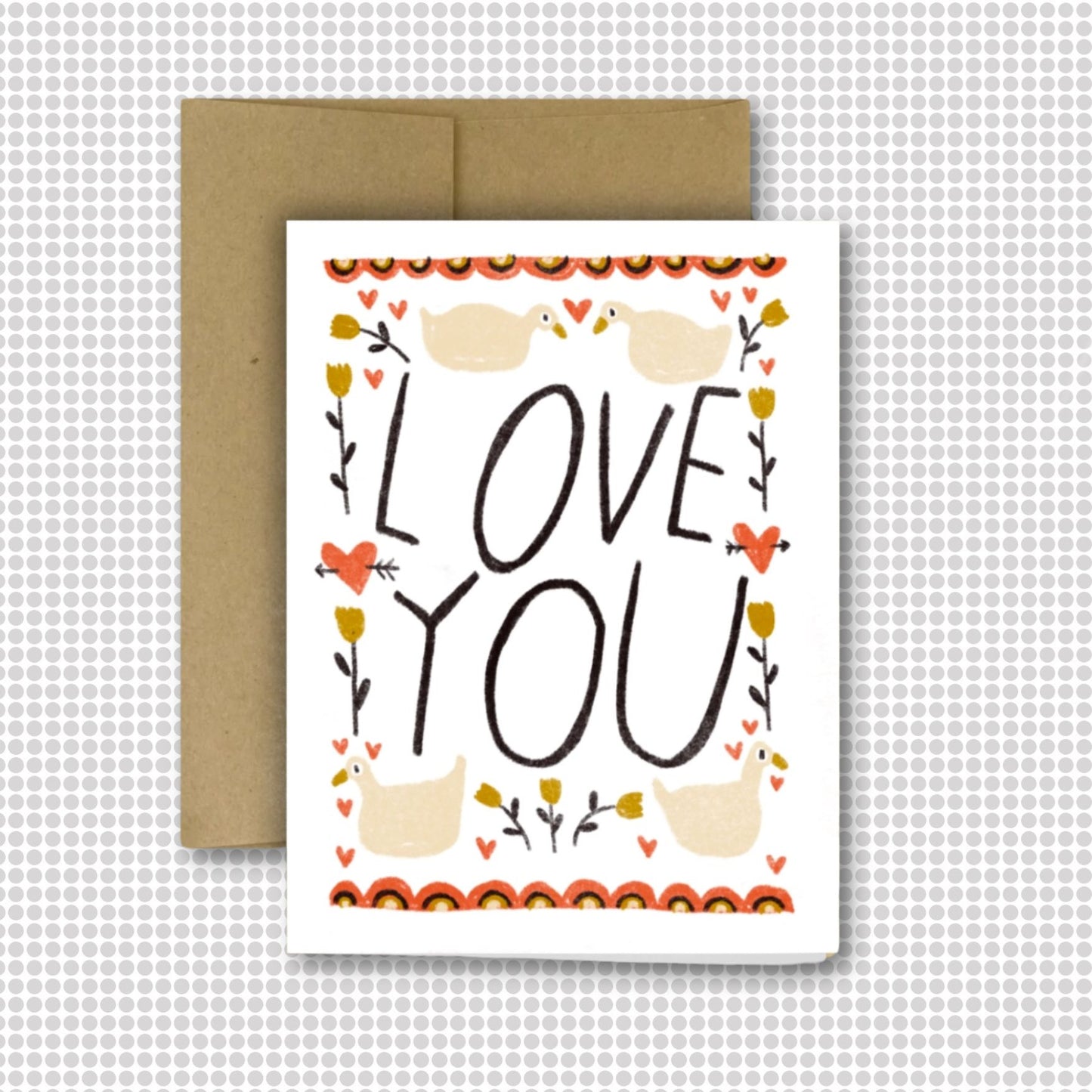 LOVE YOU (GOOSE) Card