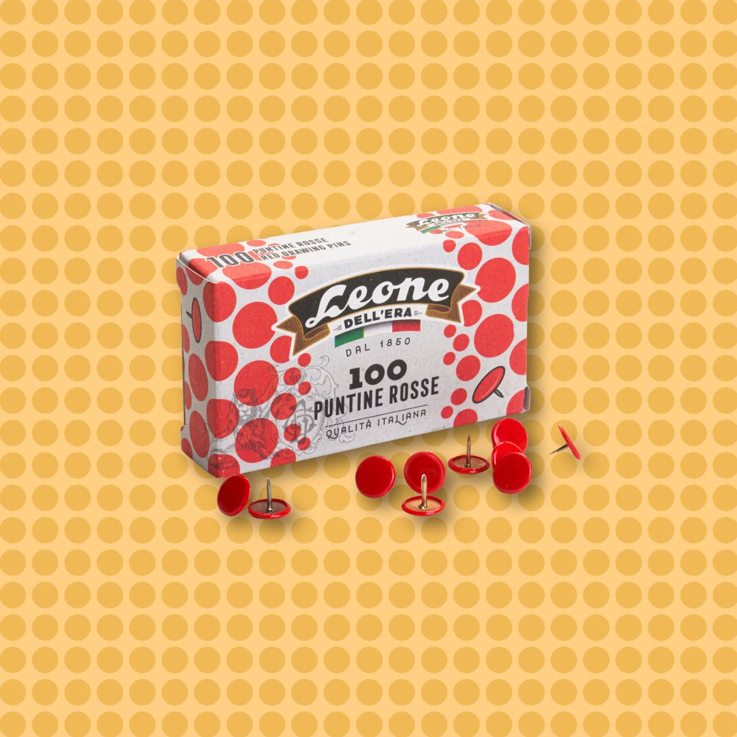 Red Push Pins 100 Count