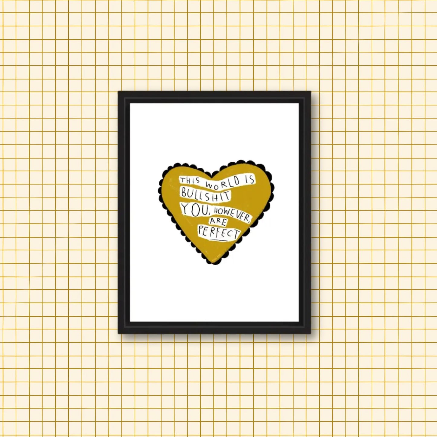 THE WORLD IS BULLSHIT Art Print