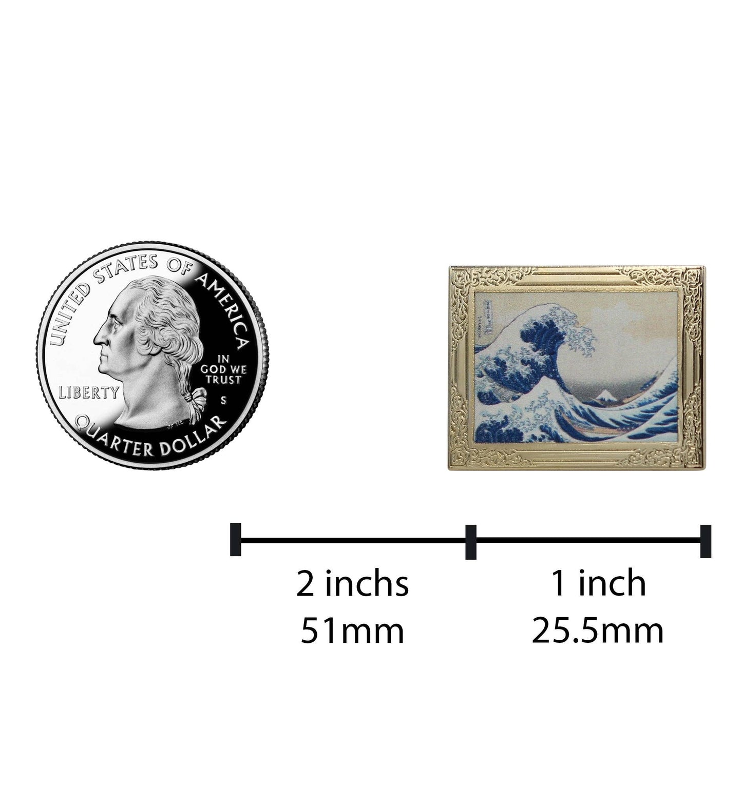 The Great Wave off Kanagawa Enamel Pin