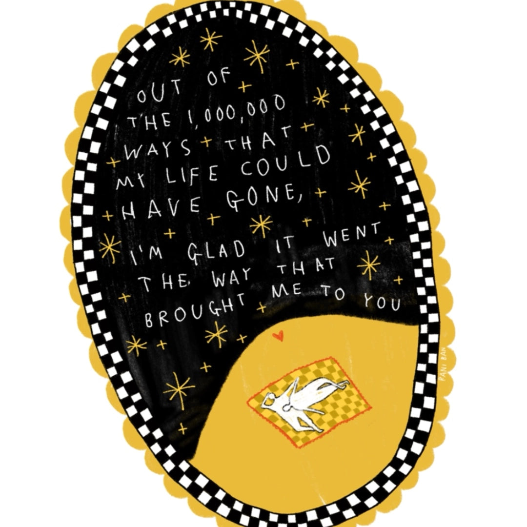 OUT OF THE 1,000,000 WAYS Art Print