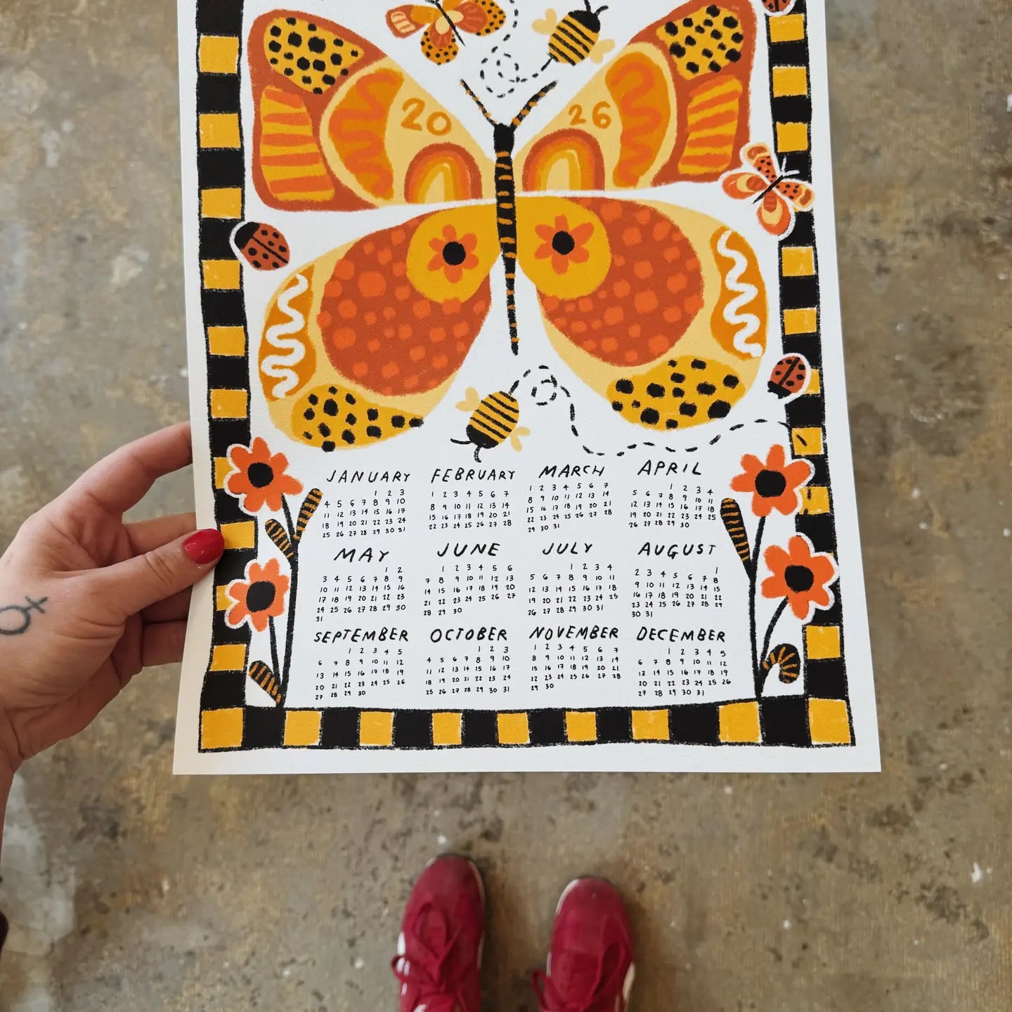 Rani Ban 2026 Butterfly Calendar 🦋♻️