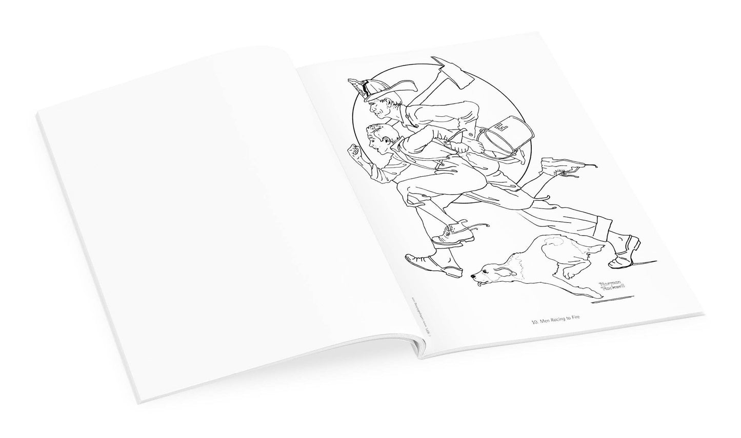 Norman Rockwell Coloring Book