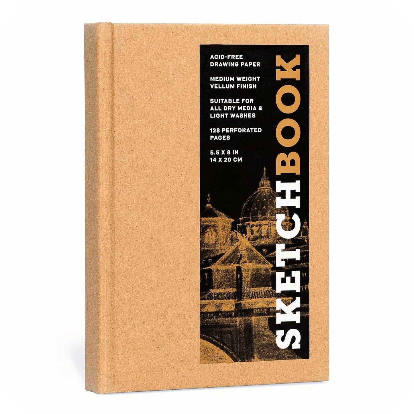 Small Kraft Hardcover Sketchbook 5.5 x 8"