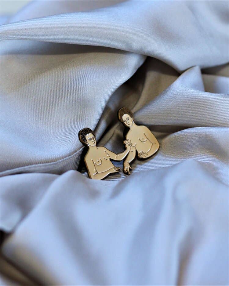 Gabrielle d'Estrées and One of Her Sisters • Enamel Pin