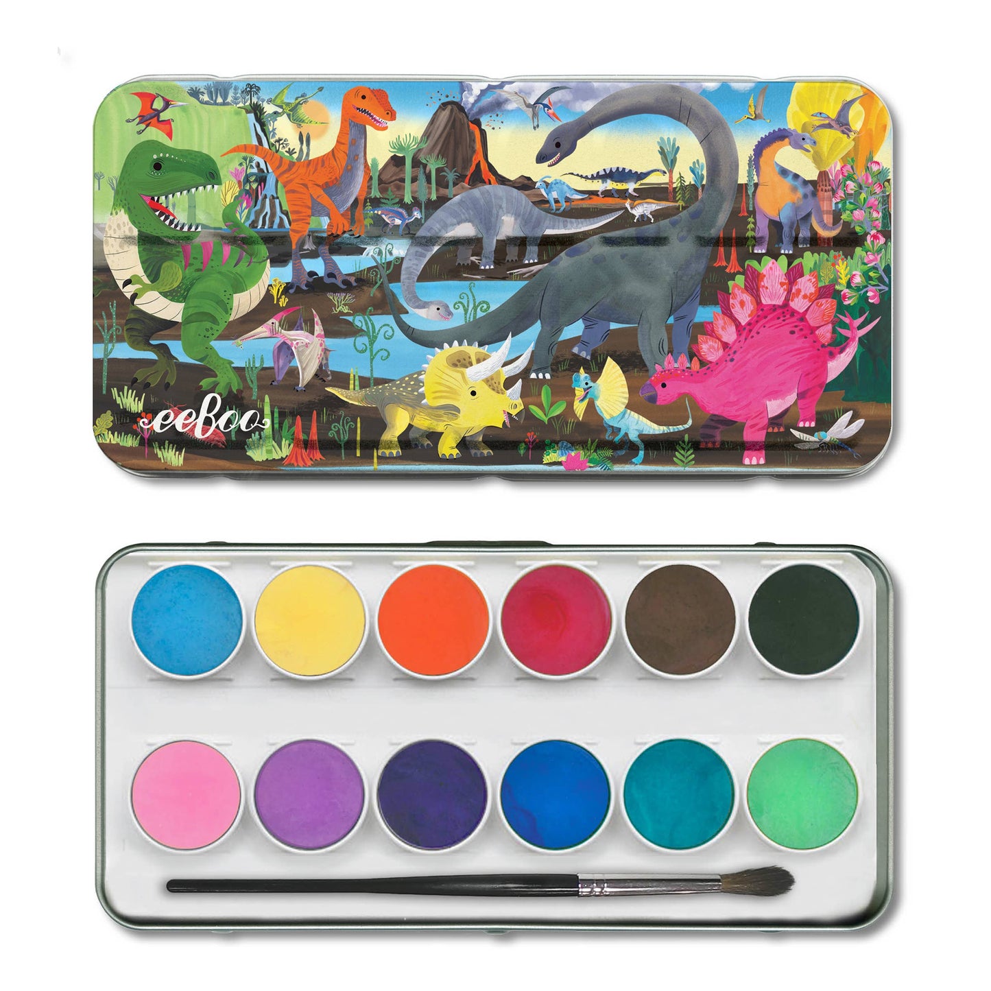 Dinosaur Watercolor Paint Set