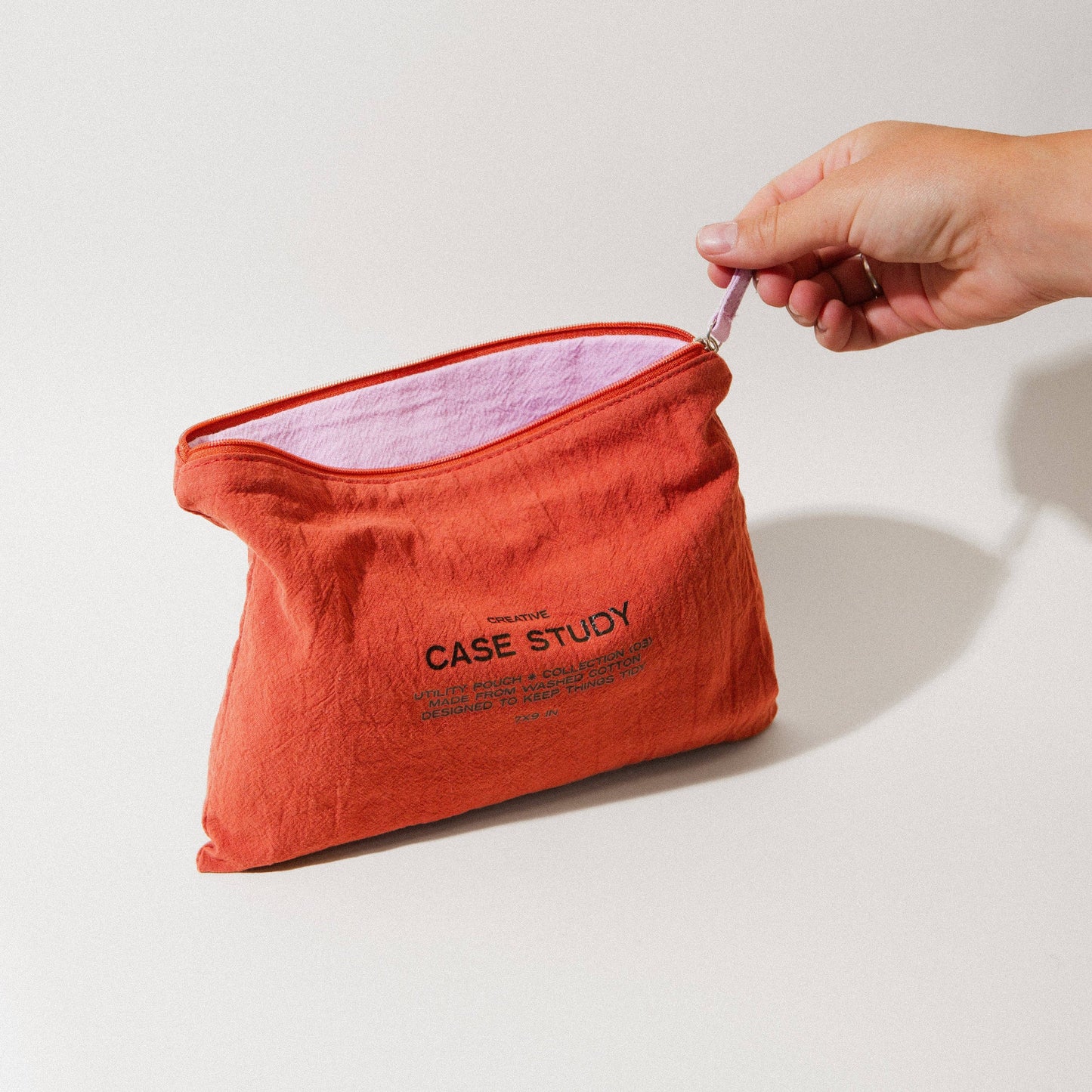 Red Zipper Go Pouch