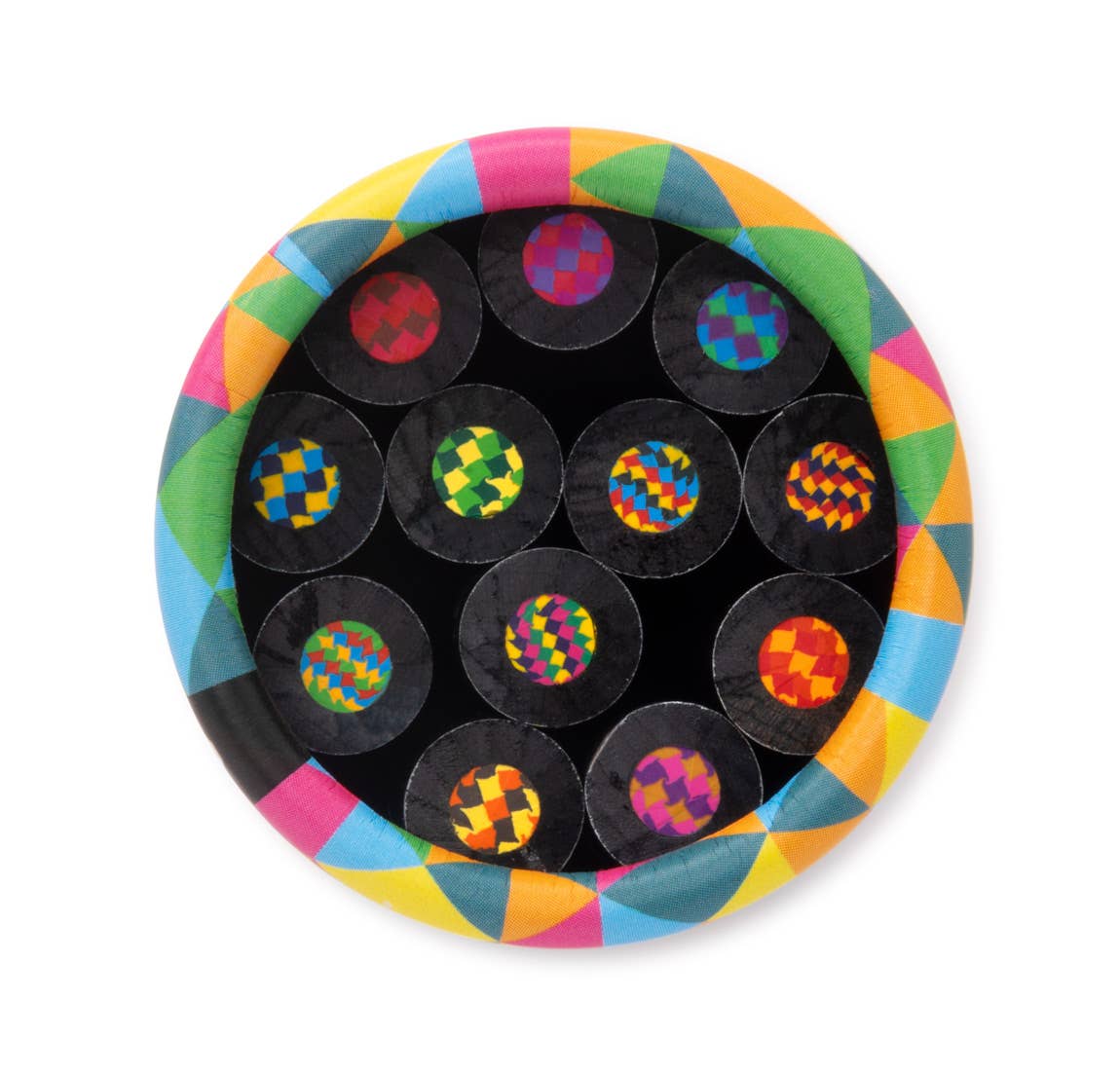 KALEIDOSCOPE MULTI-COLORED PENCIL TUBE
