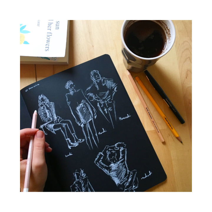 Crokbook Noir -BLACK PAPER Sketchbook