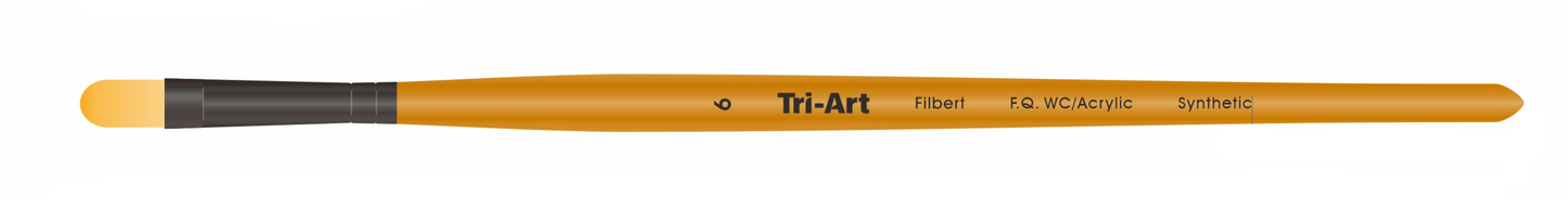 Tri-Art Watercolor/Acrylic Filbert Brush