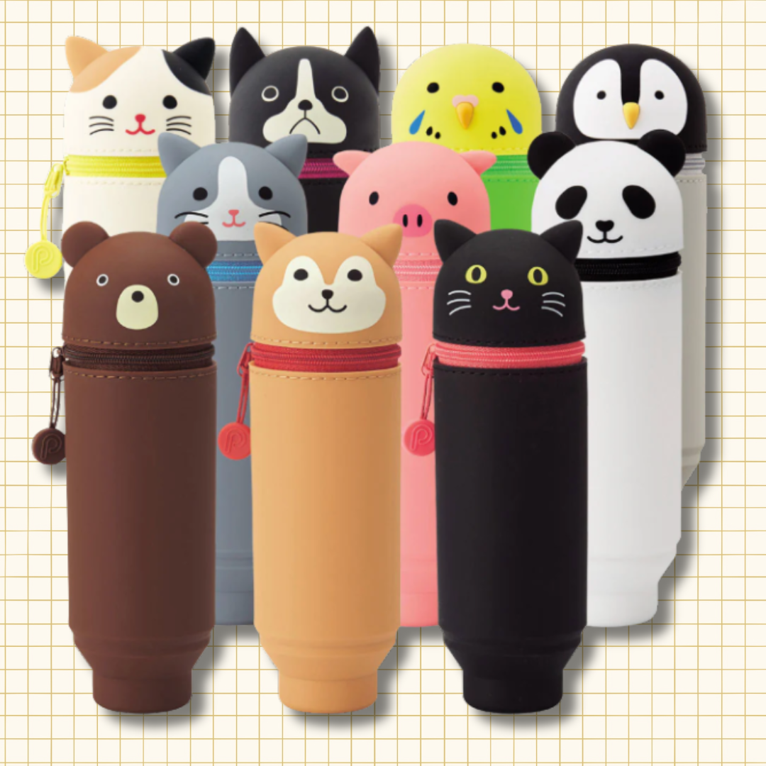 ANIMAL STAND UP PENCIL CASE by PuniLabo