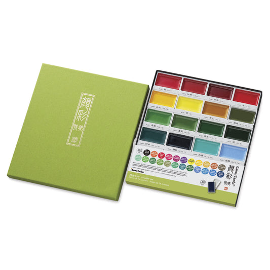 Kuretake Gansai Tambi 24 Watercolor Pans - Set I
