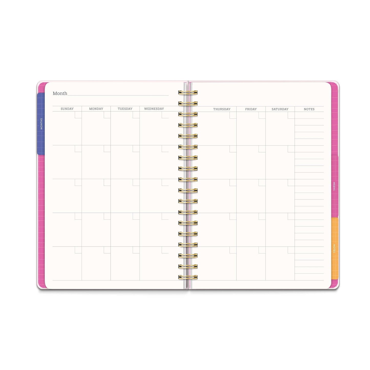 Flowers Undated Tri-Tab Planner