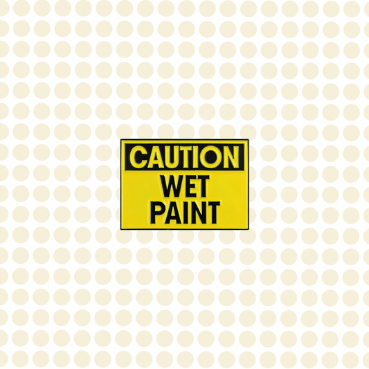 Caution Wet Paint • Enamel Pin