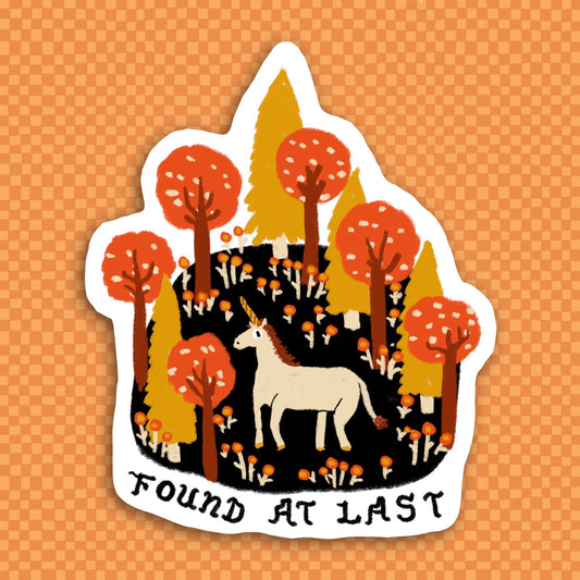 FOUND AT LAST Sticker
