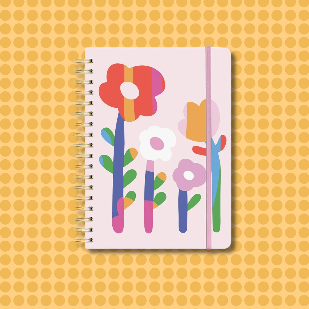 Flowers Undated Tri-Tab Planner