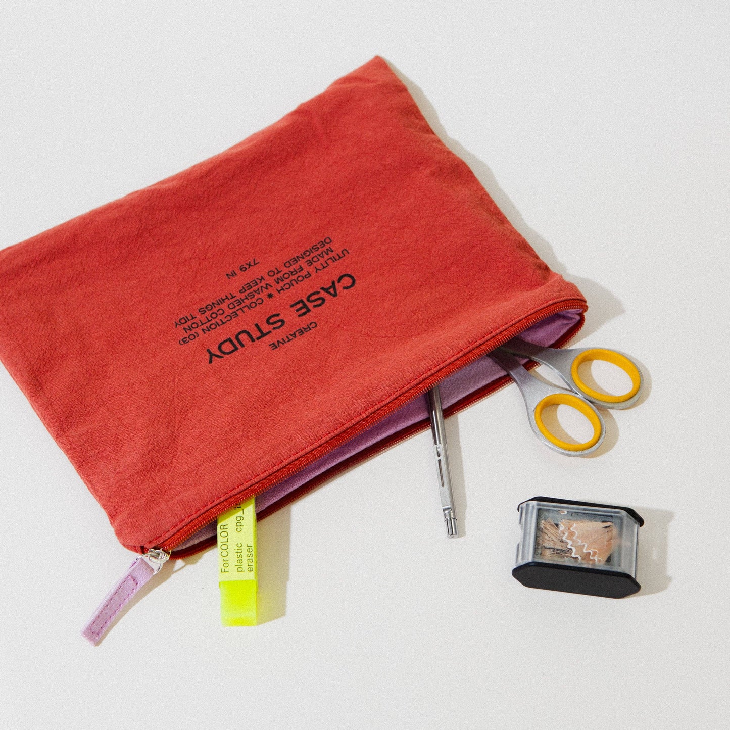Red Zipper Go Pouch