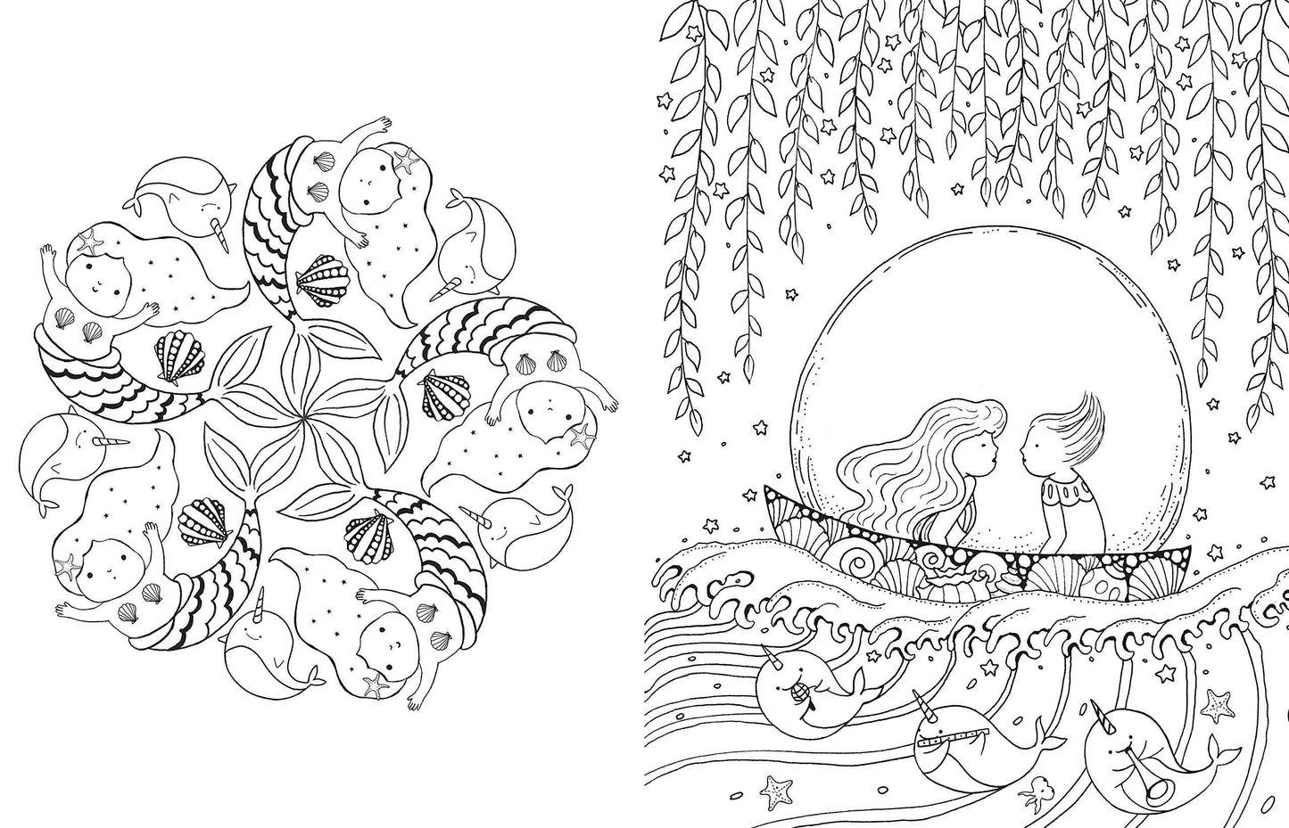 A Million Mermaids Coloring Book by Lulu Mayo