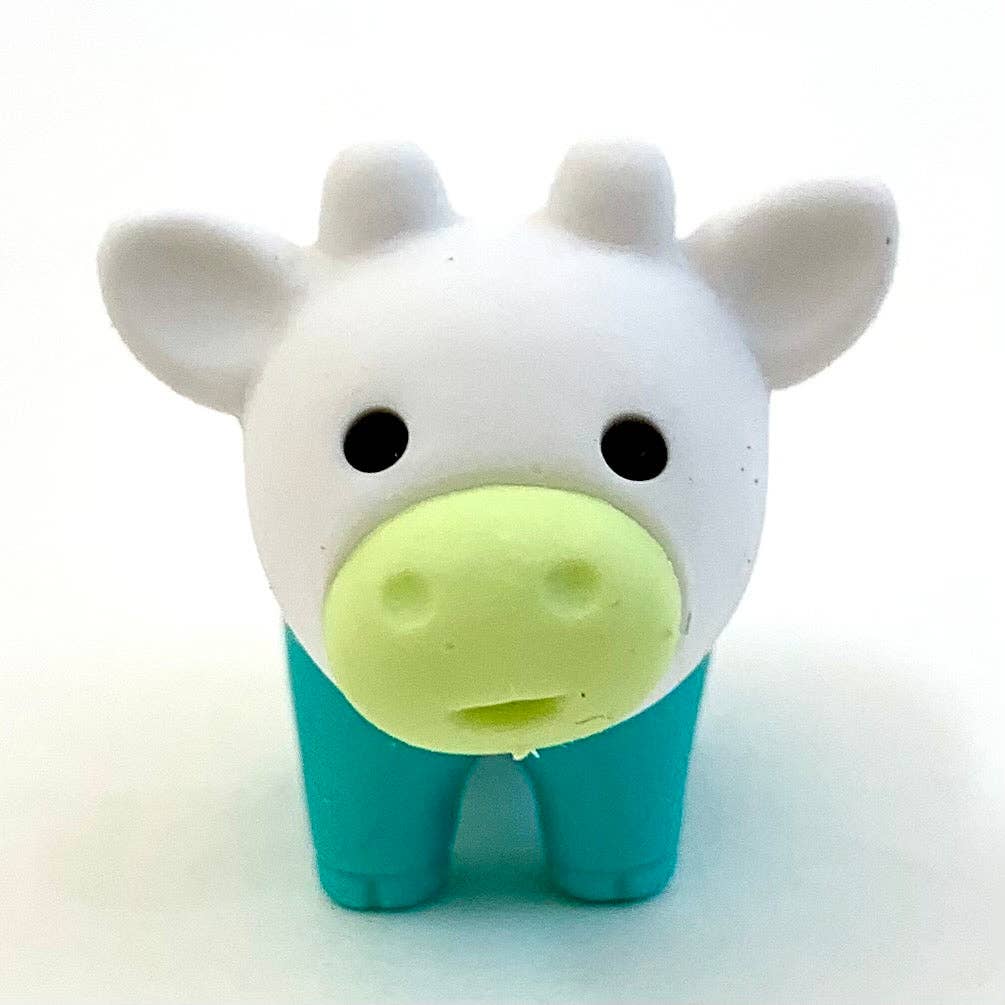 Cow Erasers 5 Color Set